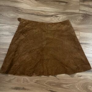 Brown Suede Skirt size 4